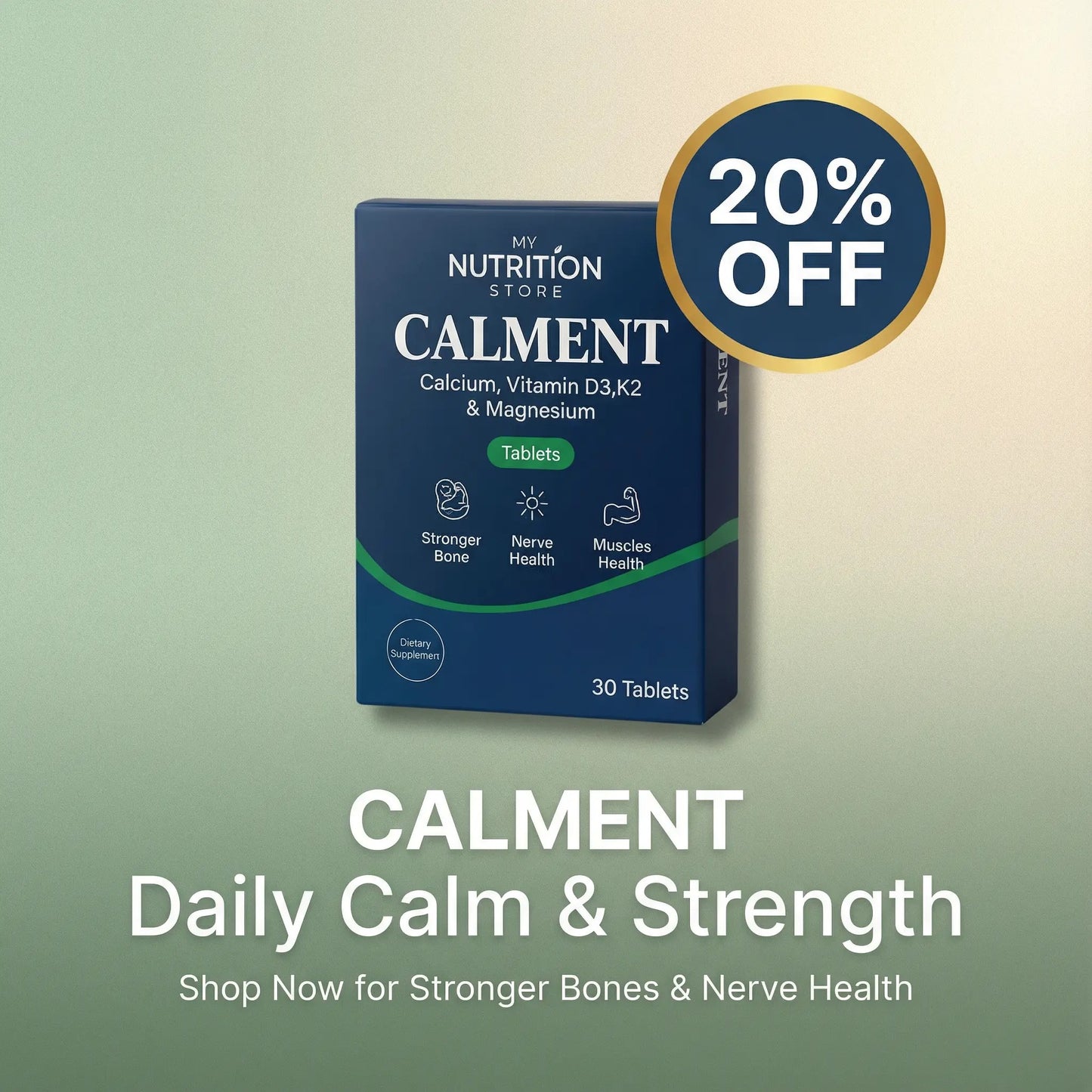 CALMENT – Calcium Magnesium with D3 & K2