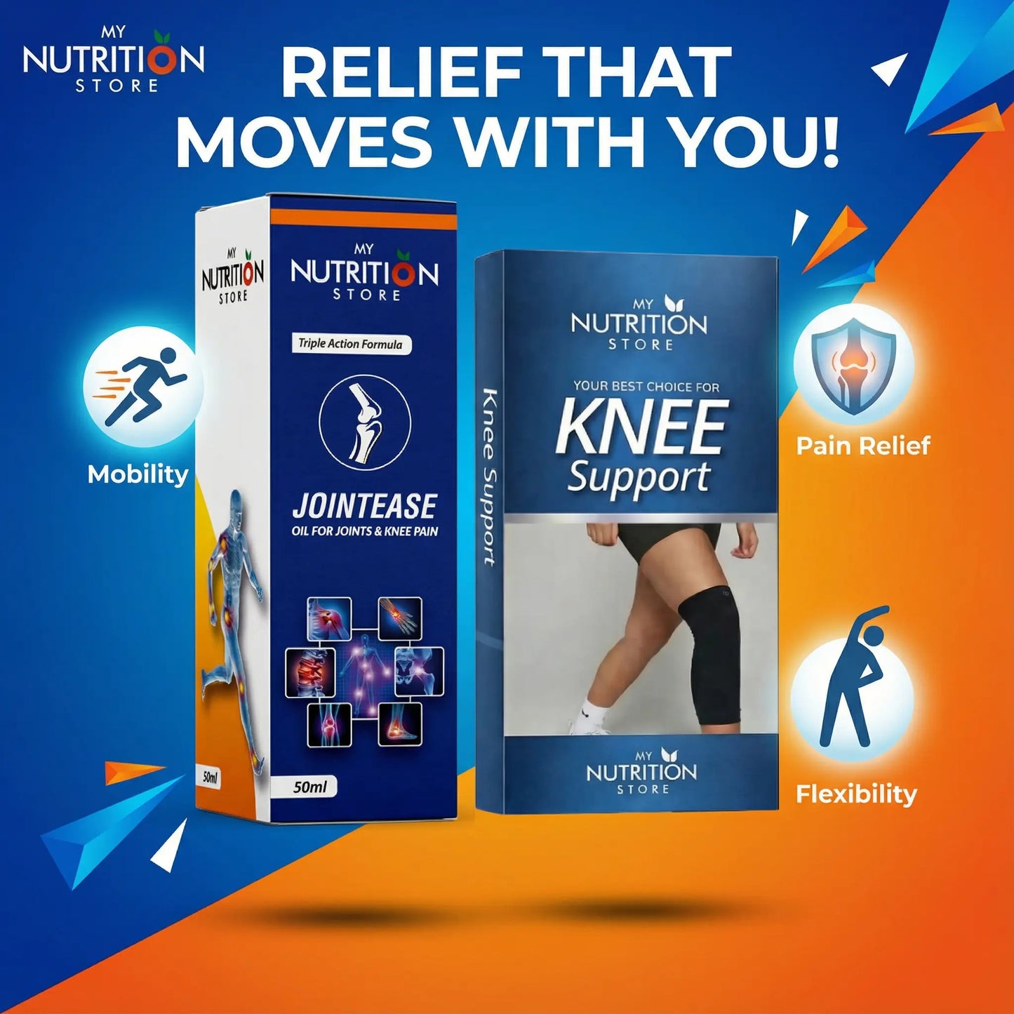 JOINTEASE Oil + Free Knee Support