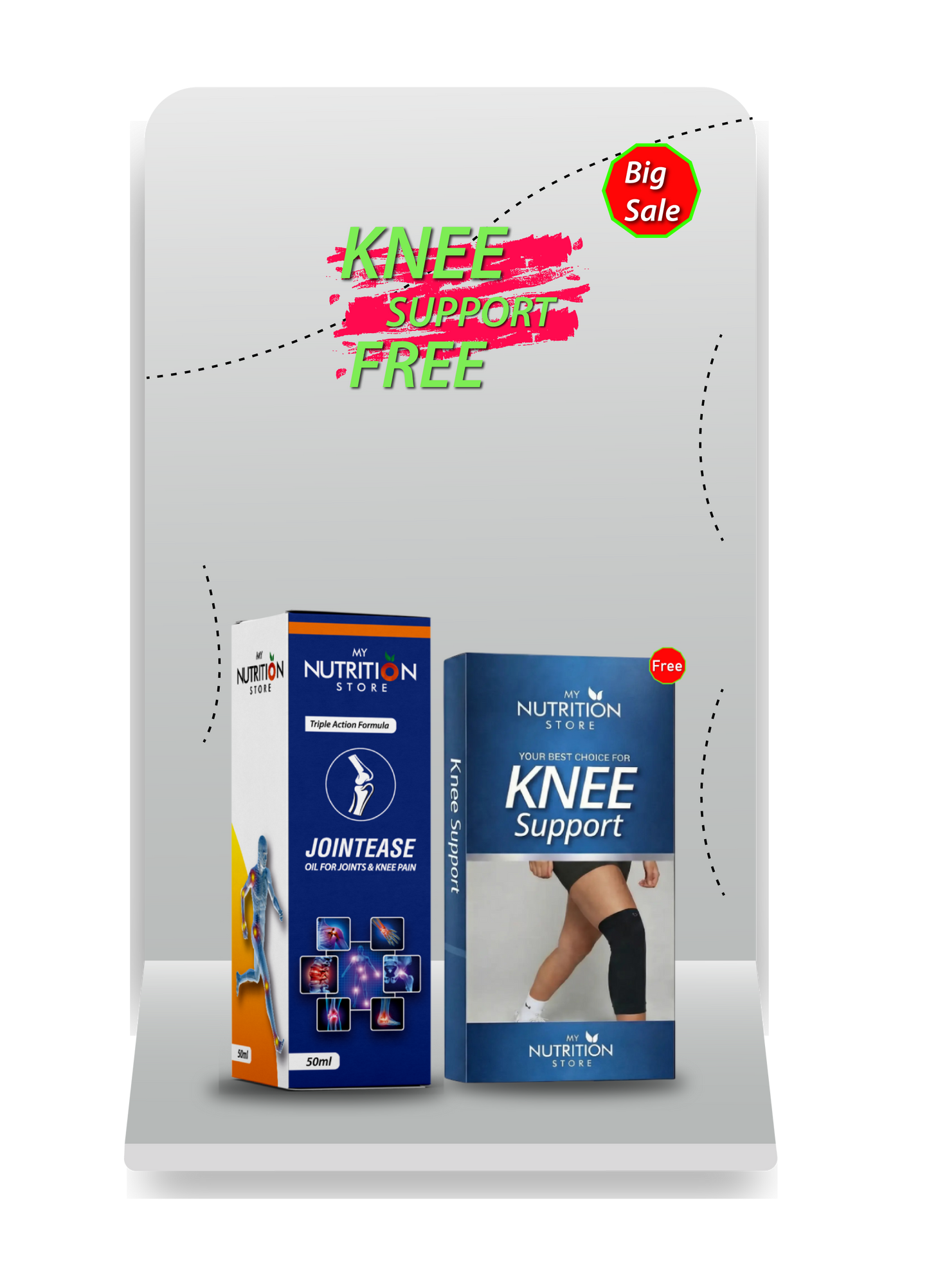 JOINTEASE Oil + Free Knee Support